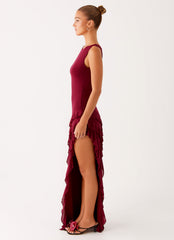 Hendrix Maxi Dress - Raspberry Wine