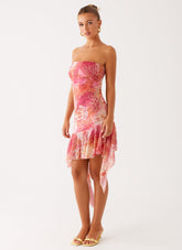 Brooks Mini Dress - Flamingo Fling