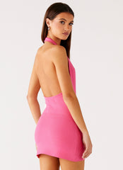 Aloha Knit Mini Dress - Pink