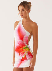 Always Sunny Mini Dress - White Floral