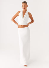 Ashi Maxi Skirt - White