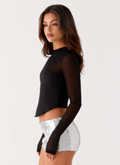 Aspire Long Sleeve Corset - Black