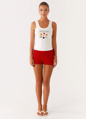 Avalita Tank Top - Ivory