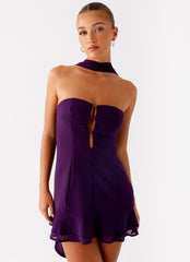 Avenue Mini Dress - Plum