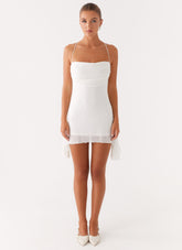 Axel Beaded Mini Dress - White