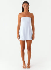 Ayanna Strapless Mini Dress - Blue