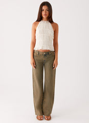 Bennie Halter Top - Ivory