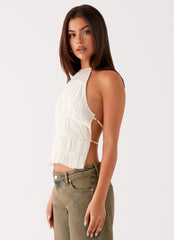 Bennie Halter Top - Ivory
