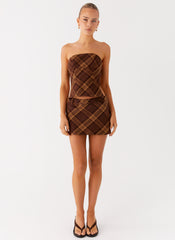 Benson Mini Skirt - Plaid