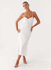 Bentley Midi Dress - White