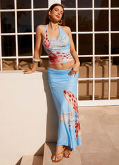 Bernie Halter Top - Deep Sea Bloom