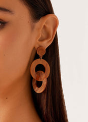 Bijou Earrings - Brown