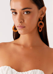 Bijou Earrings - Brown