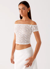 Billie Lace Top - Ivory
