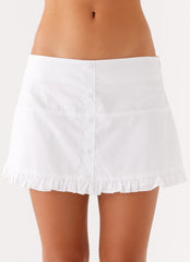 Bristol Mini Skirt - White