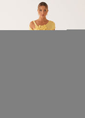 By The Lake Crochet Top - Yellow