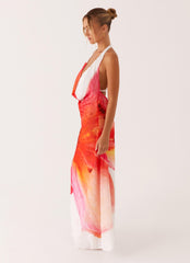 Calabasas Maxi Dress - White Floral