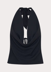Charli Cowl Top - Black
