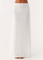 Clovelly Maxi Skirt - White