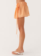 Dione Mini Skirt - Peach