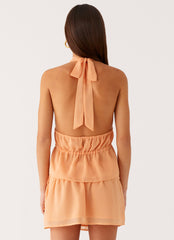 Dione Mini Skirt - Peach