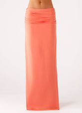 Elisabetta Maxi Skirt - Coral