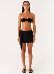 Ellie Swim Mini Skirt - Black