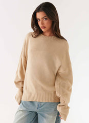 Emma Oversized Sweater - Beige