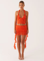 End Of Us Mini Skirt - Orange