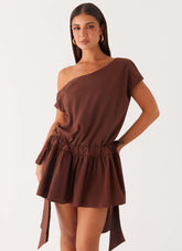 Ettie Mini Dress - Chocolate