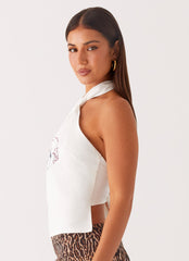 Herlie Halter Top - Off White