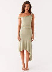 Huntah Midi Dress - Sage