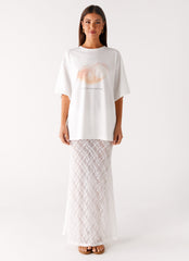 Jaz Lace Maxi Skirt - White