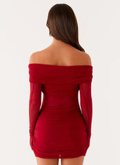 Jules Mini Dress - Raspberry