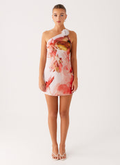 Kia Mini Dress - Peach Rose