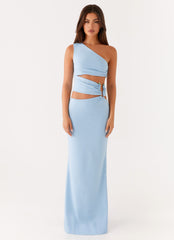 Laylani Cut Out Maxi Dress - Blue