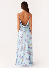 Liana Cowl Maxi Dress - Print