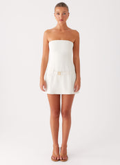 Lume Strapless Mini Dress - Ivory