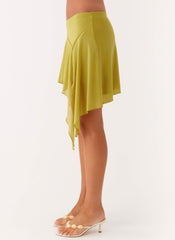 Lustra Mini Skirt - Lime