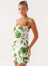 Melora Mini Dress - Verdant Bloom
