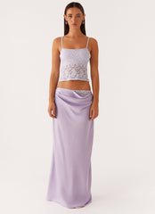 Nancy Lace Top - Lilac