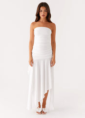 Ora Strapless Maxi Dress - White