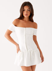 Penny Mini Dress - White
