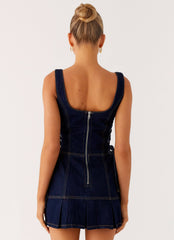 Preston Mini Dress - Indigo