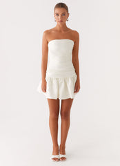 Ray Of Light Mini Dress - White