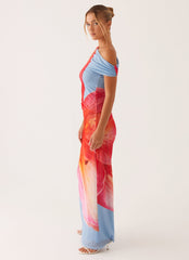 Santa Monica Maxi Dress - Blue Floral