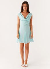 Shayla Mini Dress - Turquoise
