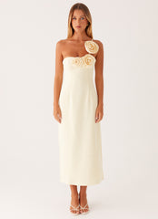 Sweetpea Midi Dress - Yellow