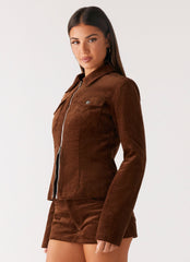 Taliyah Cord Jacket - Walnut