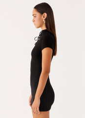 Time Capsule Cut Out Mini Dress - Black